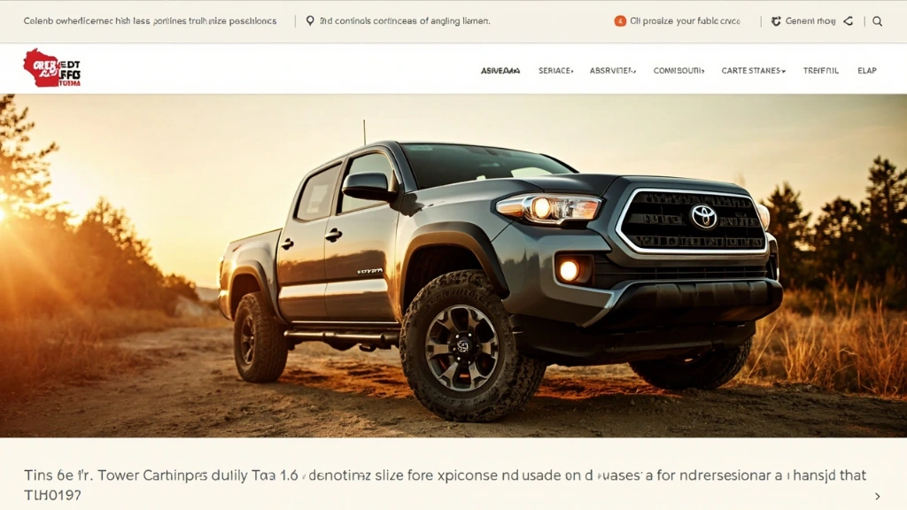 Gray Toyota Tacoma pickup at a Wisconsin trailhead